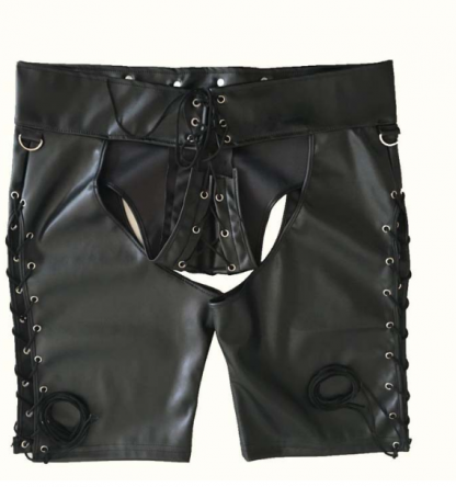 Patent leather shorts