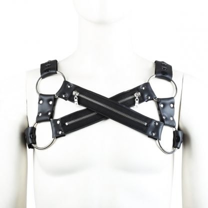 Adult products men's leather bondage clothing