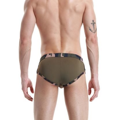 Summer men's low-waisted sexy professional swimming suit men's beach trunks