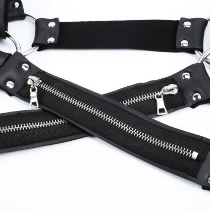 Adult products men's leather bondage clothing