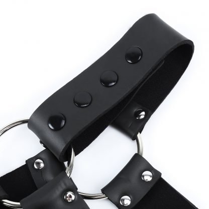 Adult products men's leather bondage clothing