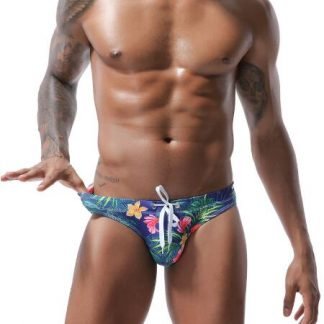 Flower-patterned swimming trunks Swimsuit Male Swimsuit Briefs