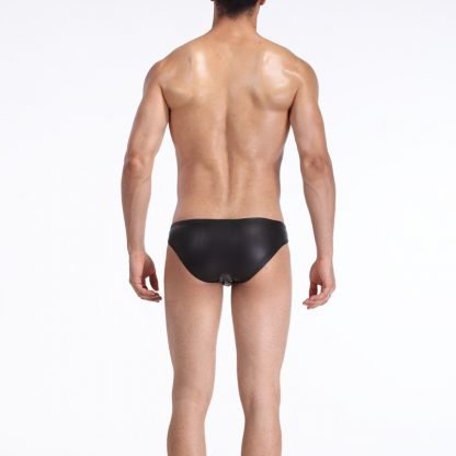 Faux leather sex boxer briefs