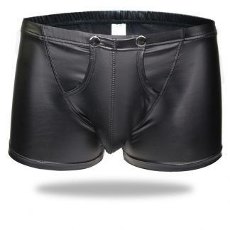 Men's Sexy Patent Leather Boxer Briefs