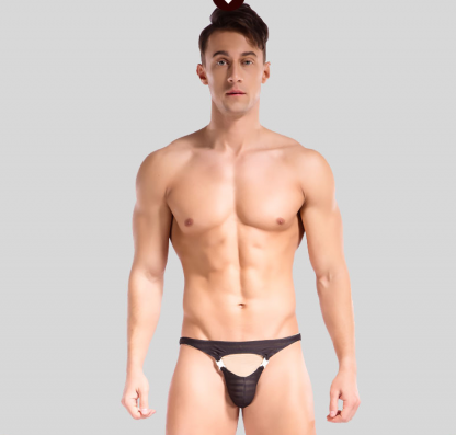 Mesh ice silk triangle briefs