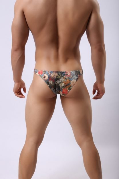 Breathable Milk Silk Retro Print Briefs