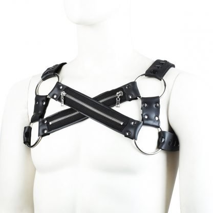 Adult products men's leather bondage clothing