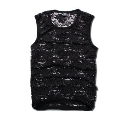 Lace Spandex Sleeveless Top