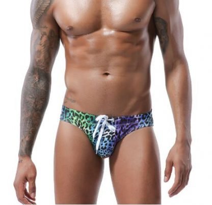 Man Leopard Swimsuit Trunks Swimsuit Male Swimsuit Briefs