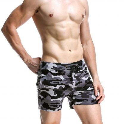 Camouflage cotton casual pants, sweatpants shorts