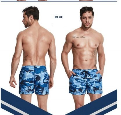 Beach camouflage three points shorts loose quick-drying seaside tide men's casual pants