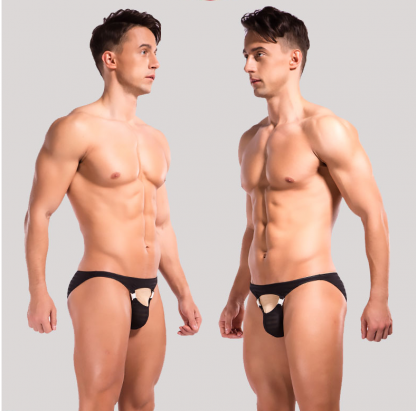 Mesh ice silk triangle briefs