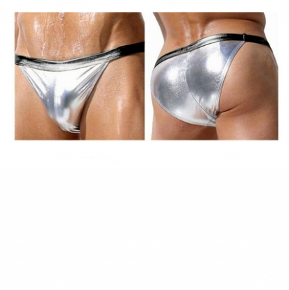 Patent leather men's briefs