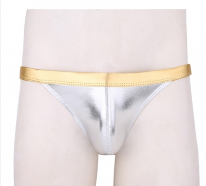 Patent leather men's briefs