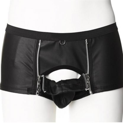 Men's Sexy Patent Leather Boxer Briefs