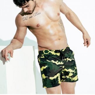 Beach camouflage three points shorts loose quick-drying seaside tide men's casual pants