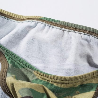 Camo Low Waist Men's Briefs With a Small Waist