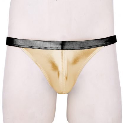 Patent leather men's briefs