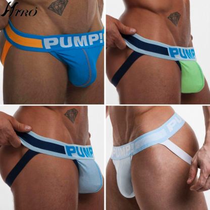 Explosion models branded underwear cotton men's PUMP! briefs with packaging bags