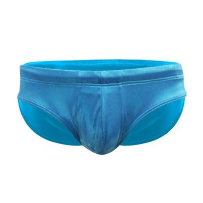 Faux Leather Sequin Skinny Swim Briefs - Image 2