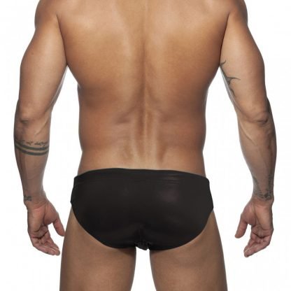 Faux Leather Sequin Skinny Swim Briefs - Image 4