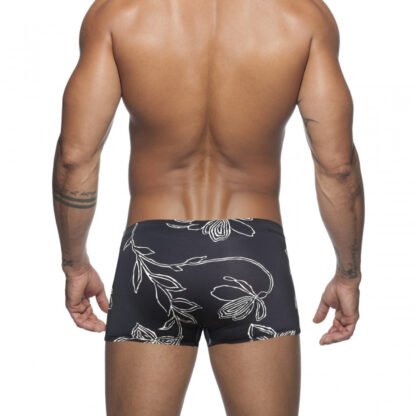Men's Boxer Nylon Low Waist Print Swim Shorts Cup - Image 5
